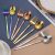 10 Pcs Creative Rose Design Stainless steel fork & tableware Spoon